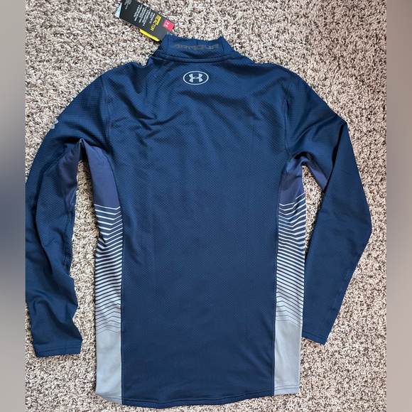 Under Armour Men's Navy Long Sleeve Performance Shirt Thick NWT - Picture 5 of 5